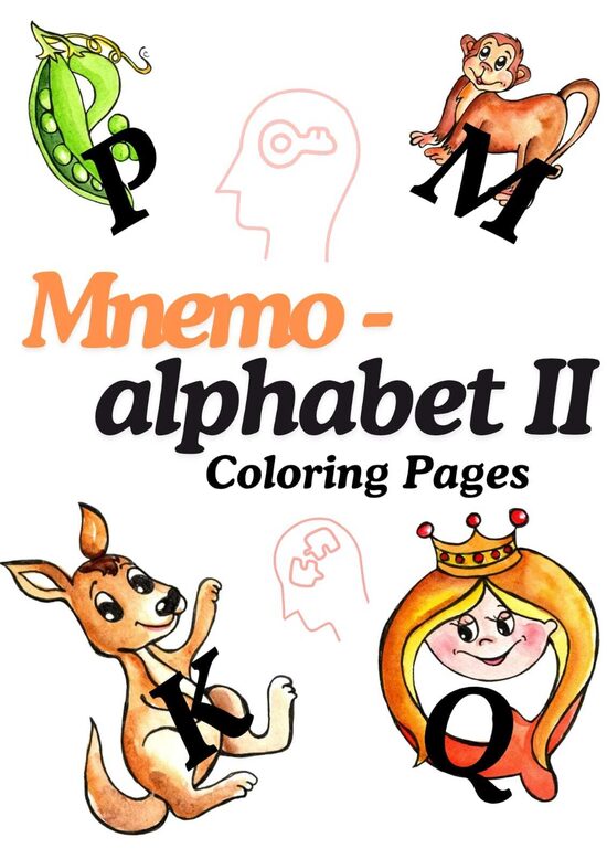 Mnemonikas Alfabēts Krāsošanai (Angļu valoda)